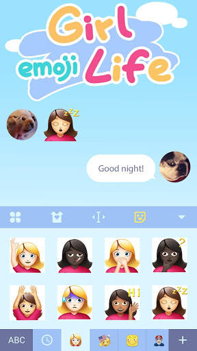 Girl Life Emoji Sticker For Facemoji screenshot 3