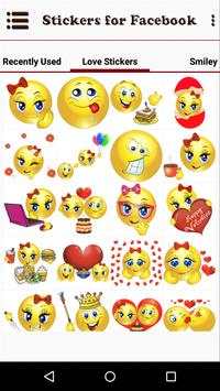 Stickers for Facebook screenshot 1