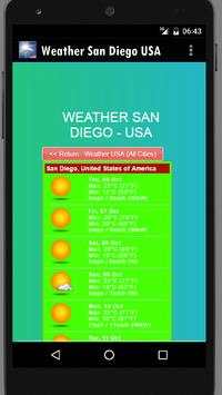 Weather San Diego USA screenshot 1