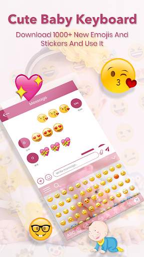 Cute Baby Keyboard screenshot 2