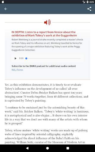 Bahá’í World News Service (BWN screenshot 10