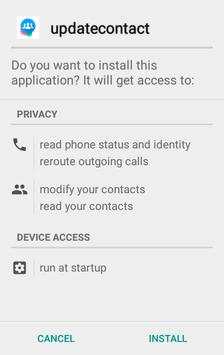 UPDATES CONTACT screenshot 1