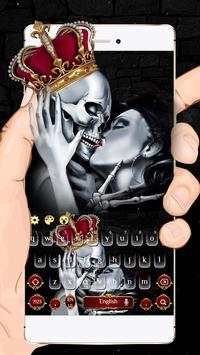 Nữ hoàng Skull Bàn phím Chủ đề screenshot 1