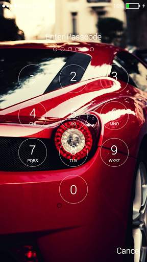 Car Lock Screen Live Wallpaper screenshot 1