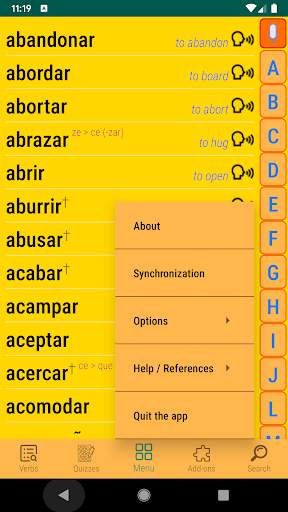 Learn Spanish grammar and verb screenshot 2