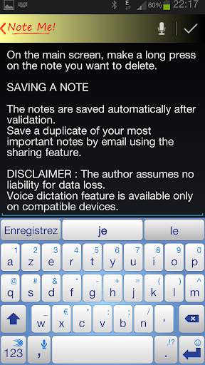 Note Me ! - Notepad screenshot 3