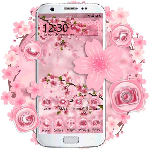 Lovely Pink Sakura Themes Live Wallpapers 1.0