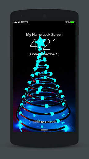 Christmas Neon Lock Screen screenshot 4