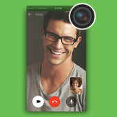 Fake video call - FakeTime for Messenger أيقونة