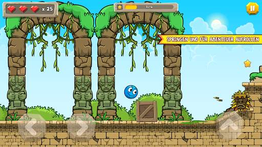 Blue Ball 11: Bounce Adventure screenshot 1