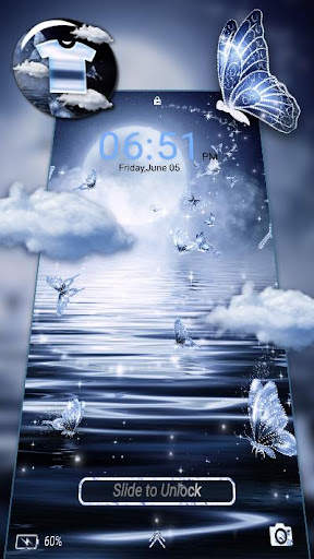 Lake Moon Night Launcher Theme screenshot 3