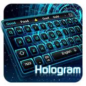 Hologram Tech Keyboard Theme 10001001