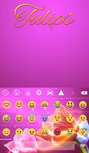 Tulips Animated Keyboard   Live Wallpaper screenshot 4