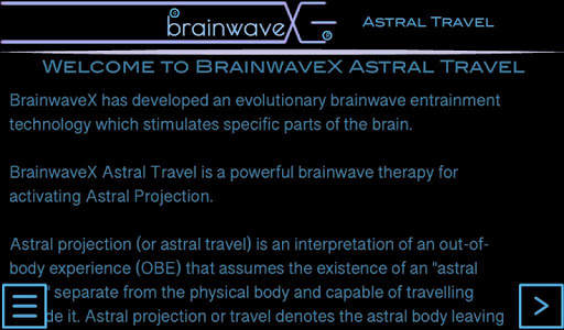 BrainwaveX Astral Travel screenshot 1