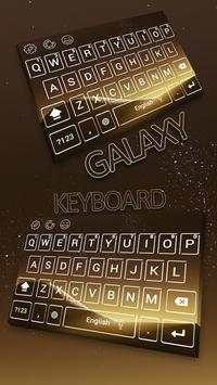 Gold S8 Keyboard Theme screenshot 2