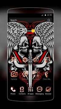 Winged Skull with Sword Theme screenshot 1