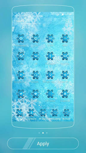 Theme Ice Frozen Snow screenshot 2