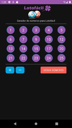 Lotofácil - Gerador de Bolas screenshot 6