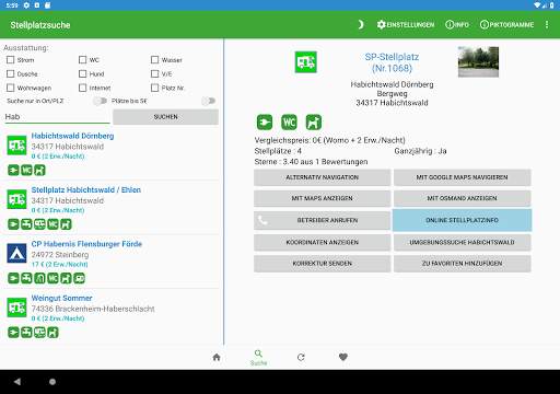 SPF-Mobil der Stellplatzführer screenshot 9