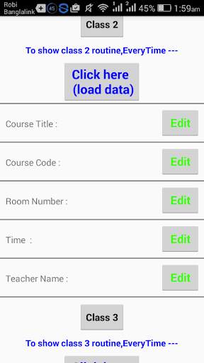 Editable Class Routine screenshot 5