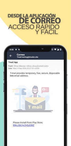 T Mail: dirección de correo electrónico temporal screenshot 6
