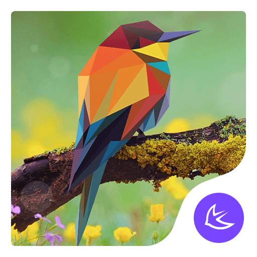 Free Colorful Lovely Bird theme for Android 568.0.1001