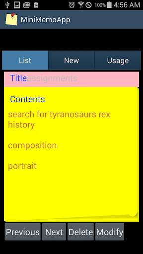 Mini Memo App (MiniMemoApp) स्क्रीनशॉट 6