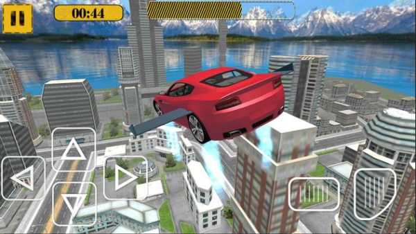 Flying Racing Car City Racer screenshot 2