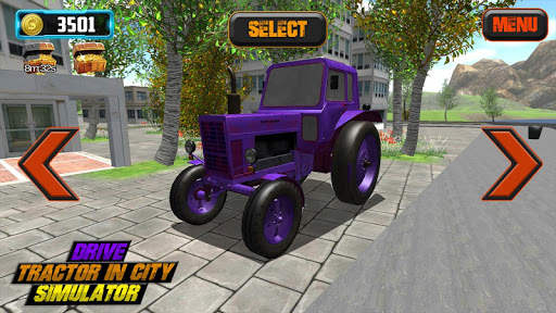 Drive Tractor in City Simulator screenshot 5