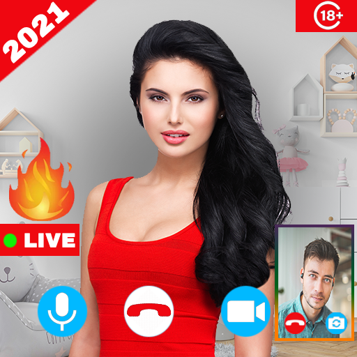 Saxy girl free video call app free: hot girl chat icon