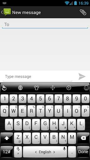 Keyboard Theme Gloss White screenshot 6