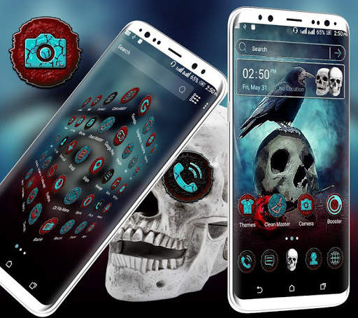 Skull Crow Launcher Theme screenshot 2