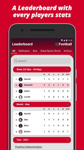 Lineup - Social sports screenshot 3