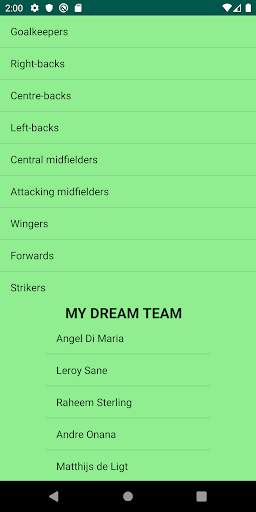 My Dream Team screenshot 2