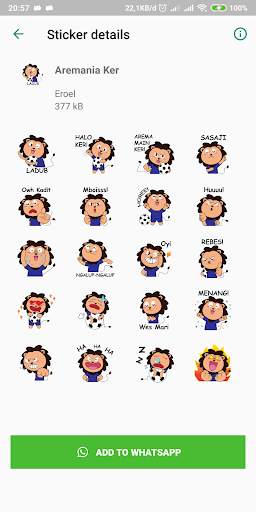 Stiker Kartun Whatsapp screenshot 6