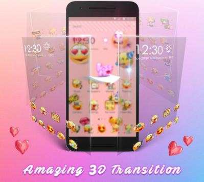 Cute Emoji Launcher 2018 screenshot 5