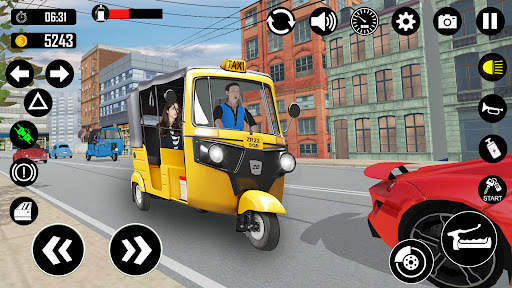 Tuk Tuk Rickshaw Games Taxi 3D screenshot 2
