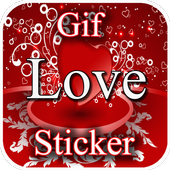 Gif Love Stickers أيقونة