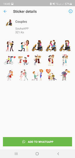 Animated Amoor Stickers GIF love for WhatsAPP screenshot 3