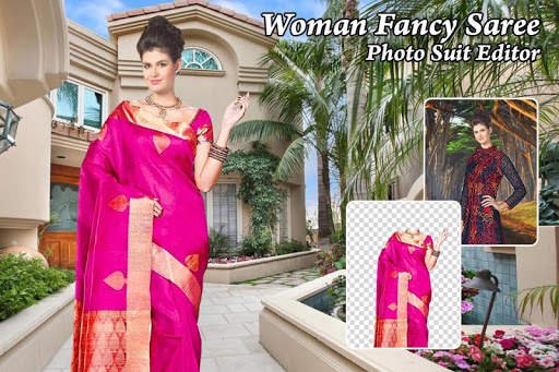 Woman Fancy Saree Photo Suit Editor screenshot 1