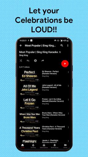 Mic Live Karaoke, Announcement screenshot 3