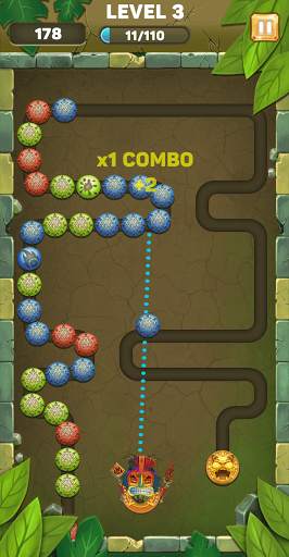 Marble Zumble Shooter - Jungle Marble Blast screenshot 1