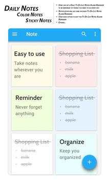 Daily Notes Color Notes, Sticky Notes screenshot 1