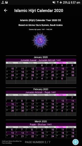 Islamic Hijri Calendar 2020 screenshot 4
