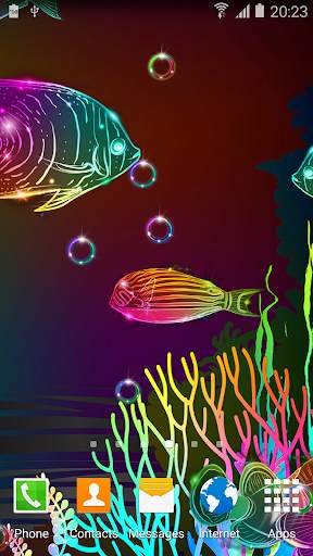 Neon Fish Live Wallpaper screenshot 2