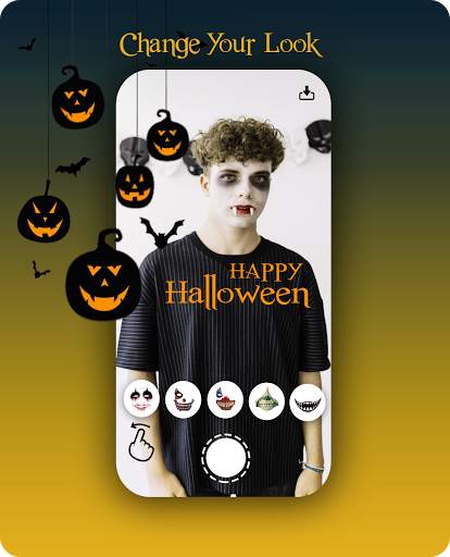 Halloween Makeup - Mask Face camera Snap screenshot 2