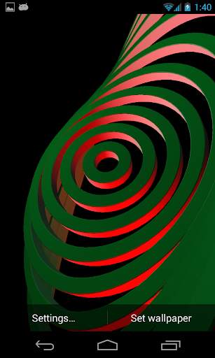 3D Hypnotic Spiral Rings FREE screenshot 5