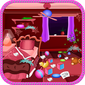 Baby room cleaning icon