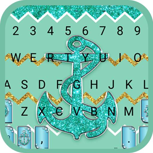 Mint Green Glitter Emoji Keyboard Wallpaper 1.0.4