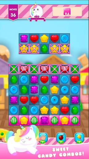 Candy Unicorn Smash Puzzle 2020 screenshot 4